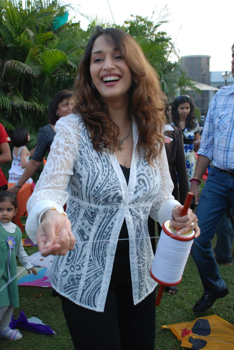 Film Star Madhuri Dixit Madhuri Dixit Celebrates Makar Sankranti with 