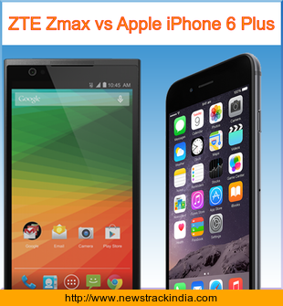 zte zmax vs apple iphone 6 plus comparison of features and zte zmax screen size