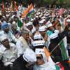 A long shot of Anna Hazare's supporters