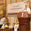 PM Modi addressing the gathering at the launch of the IDFC Bank