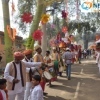 A warm welcome being extended to visitors of 28th Surajkund International Crafts Mela 2014